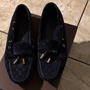 Louis Vuitton Black Monogram Loafers
